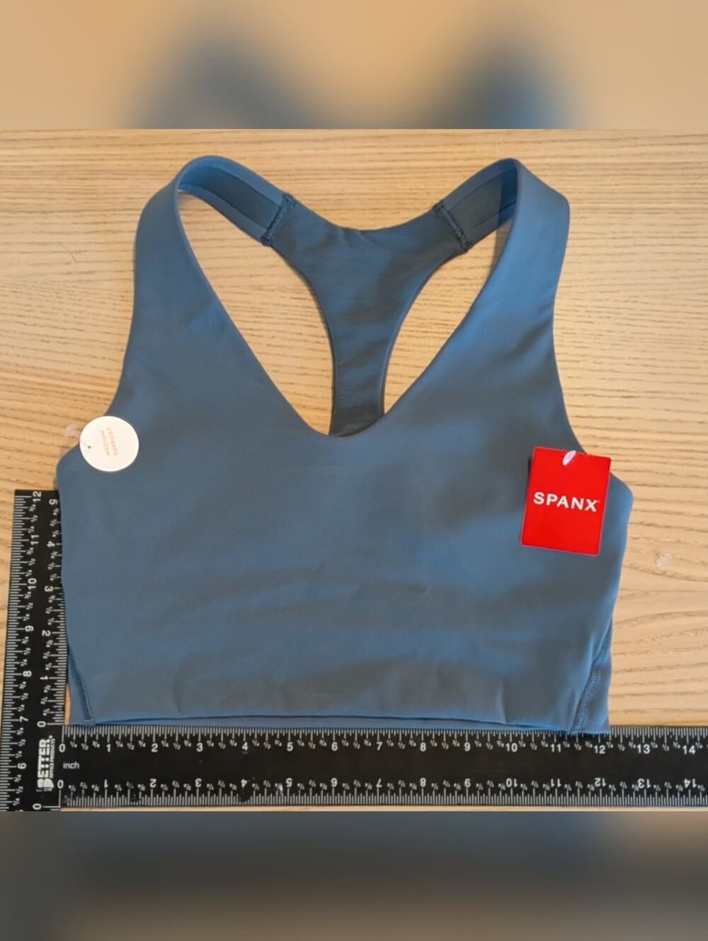 Spanx Longline Sports Bra Storm Blue NWT